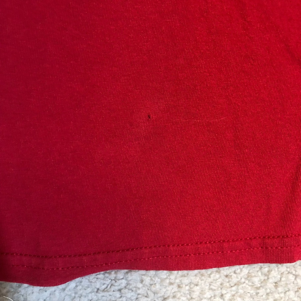 Vtg 00s Blackwater Falls West Virginia Bear T-Shirt Red Mens Large Black Bear WV - Picture 4 of 7